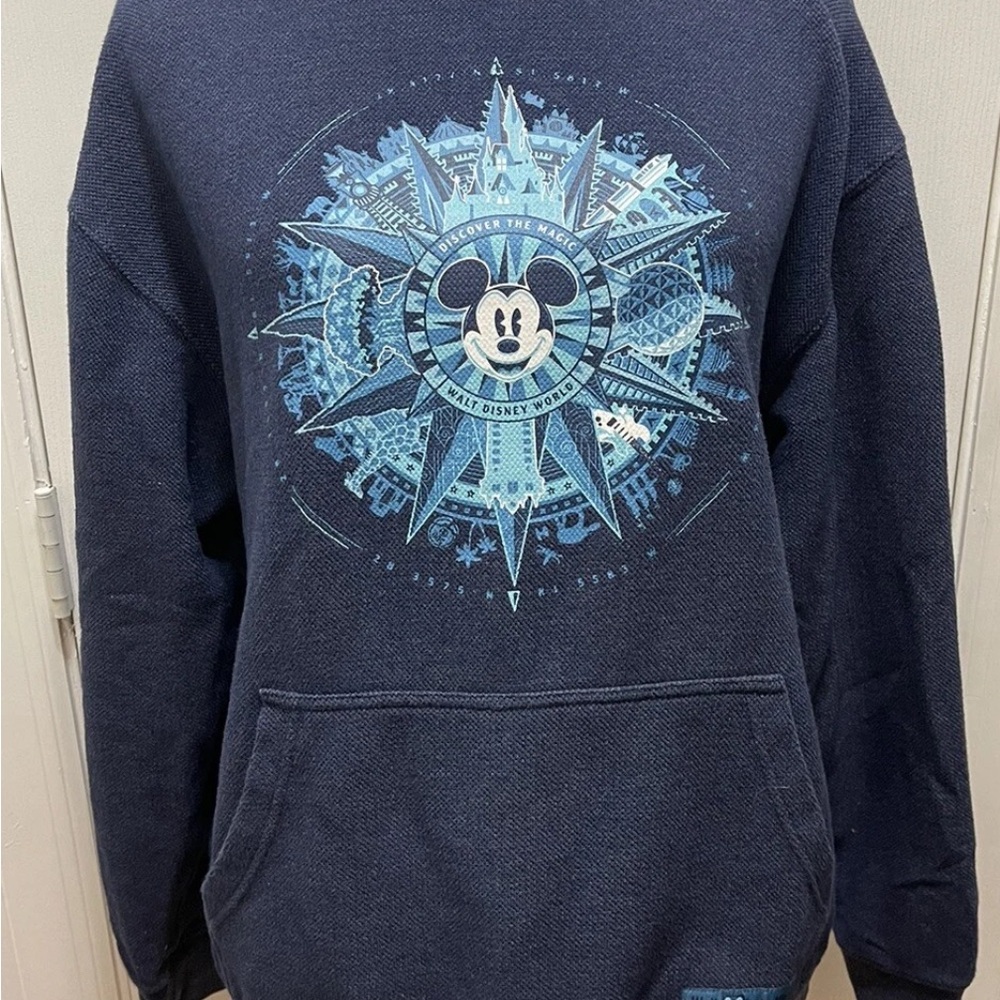 Walt Disney World Discover The Magic Blue Crewneck Sweater Mickey Mouse